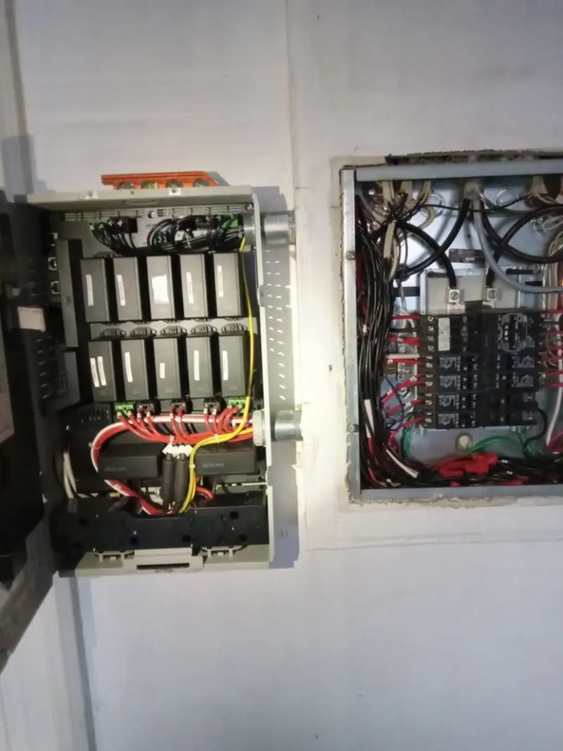 Electrical panel upgrade completed for Security Camera Wiring in Pulaski